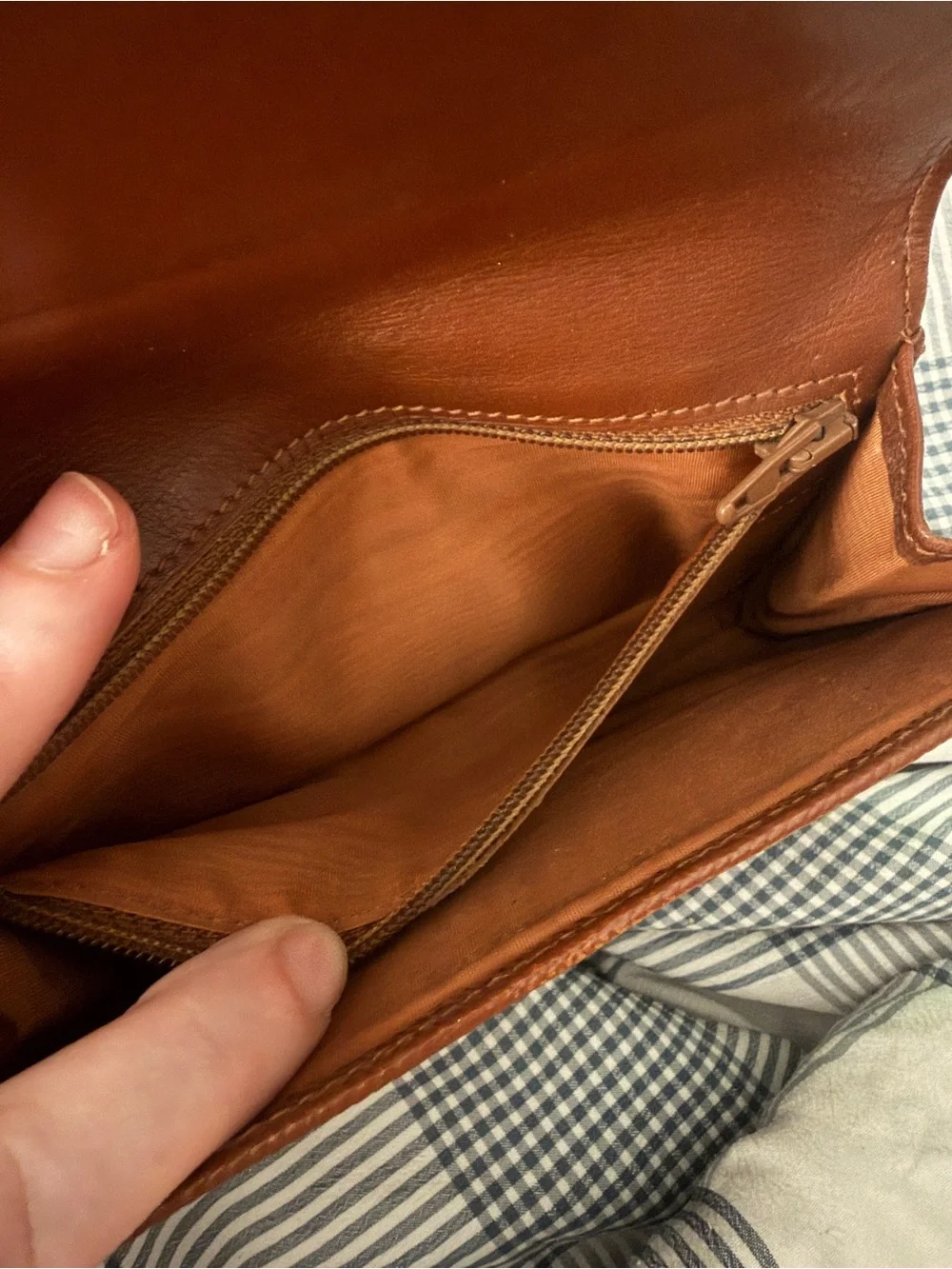 Chanel Brown Leather CC Logo Wallet